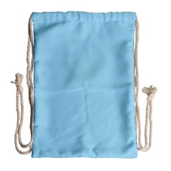 Color Baby Blue Drawstring Bag (Large)
