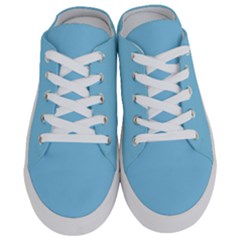 Color Baby Blue Half Slippers