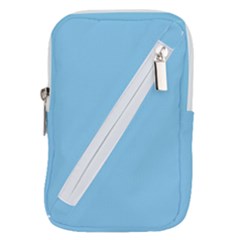 Color Baby Blue Belt Pouch Bag (Large)