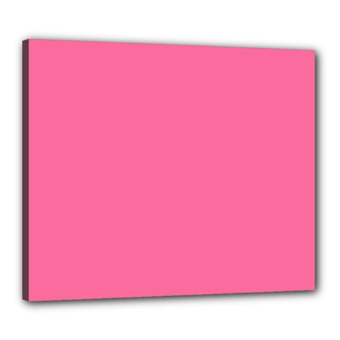 Color French Pink Canvas 24  X 20  (stretched) by Kultjers