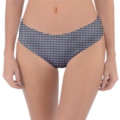 White Dots On Black Reversible Classic Bikini Bottoms by JustToWear