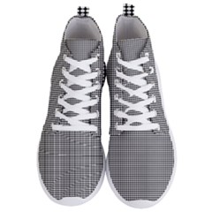 White Dots On Black Men s Lightweight High Top Sneakers by JustToWear