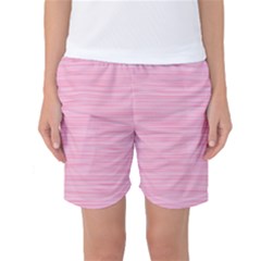 Pink Knitted Pattern Women s Basketball Shorts by goljakoff