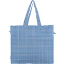 Blue knitted pattern Canvas Travel Bag View1