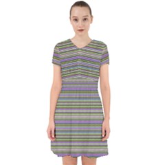 Line Knitted Pattern Adorable In Chiffon Dress by goljakoff