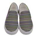 Line knitted pattern Women s Canvas Slip Ons View1