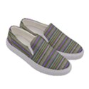 Line knitted pattern Women s Canvas Slip Ons View3