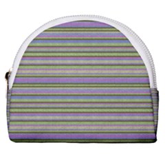 Line Knitted Pattern Horseshoe Style Canvas Pouch by goljakoff