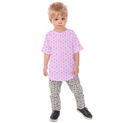 Hexagonal Pattern Unidirectional Kids  Raglan Tee