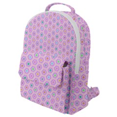 Hexagonal Pattern Unidirectional Flap Pocket Backpack (small) by Dutashop
