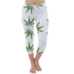 Cannabis Curative Cut Out Drug Capri Winter Leggings 