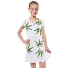 Cannabis Curative Cut Out Drug Kids  Cross Web Dress