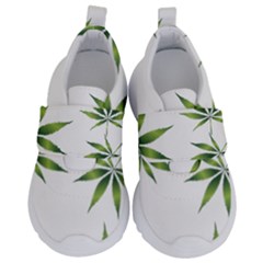 Cannabis Curative Cut Out Drug Kids  Velcro No Lace Shoes by Dutashop