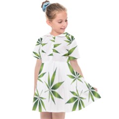 Cannabis Curative Cut Out Drug Kids  Sailor Dress by Dutashop