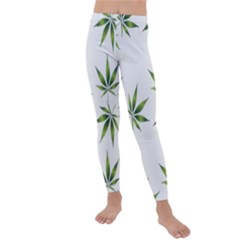 Cannabis Curative Cut Out Drug Kids  Lightweight Velour Leggings by Dutashop