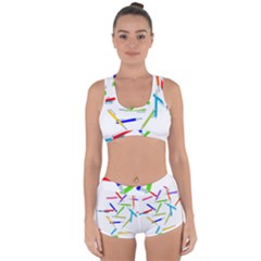 Pen Pencil Color Write Tool Racerback Boyleg Bikini Set