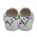 Pen Pencil Color Write Tool Women s Canvas Slip Ons View4