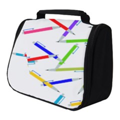 Pen Pencil Color Write Tool Full Print Travel Pouch (small) by Dutashop