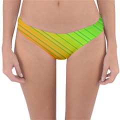 Orange Green Gradient Hunter Reversible Hipster Bikini Bottoms