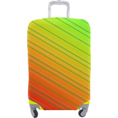 Orange Green Gradient Hunter Luggage Cover (large)