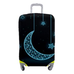 Moon Star Neon Wallpaper Luggage Cover (small) by Dutashop