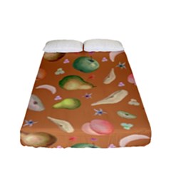 Watercolor fruit Fitted Sheet (Full/ Double Size)