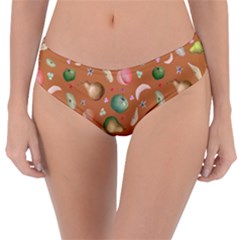 Watercolor fruit Reversible Classic Bikini Bottoms