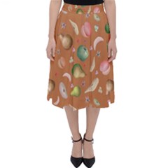 Watercolor fruit Classic Midi Skirt