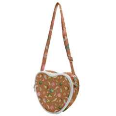 Watercolor fruit Heart Shoulder Bag