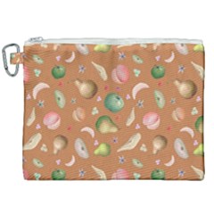 Watercolor fruit Canvas Cosmetic Bag (XXL)