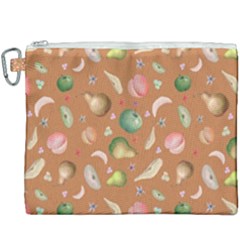 Watercolor fruit Canvas Cosmetic Bag (XXXL)