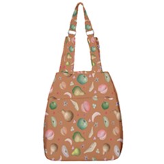 Watercolor fruit Center Zip Backpack