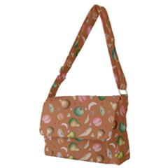 Watercolor fruit Full Print Messenger Bag (M)