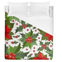 Christmas Berry Duvet Cover (queen Size) by goljakoff