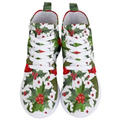 Christmas Berry Women s Lightweight High Top Sneakers by goljakoff