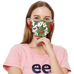 Christmas Berry Fitted Cloth Face Mask (adult) by goljakoff