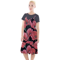 Poppy Flowers Camis Fishtail Dress by goljakoff