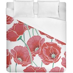 Red Poppy Flowers Duvet Cover (california King Size) by goljakoff