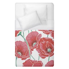 Red Poppy Flowers Duvet Cover (single Size) by goljakoff