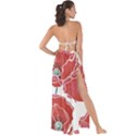 Red poppy flowers Maxi Chiffon Tie-Up Sarong View2