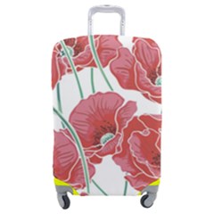 Red Poppy Flowers Luggage Cover (medium) by goljakoff
