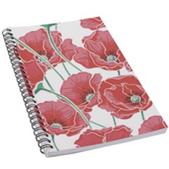 Red Poppy Flowers 5 5  X 8 5  Notebook by goljakoff