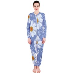 Chamomile Flowers Onepiece Jumpsuit (ladies)  by goljakoff