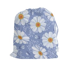 Chamomile Flowers Drawstring Pouch (2xl) by goljakoff