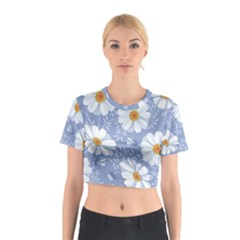 Chamomile Flowers Cotton Crop Top by goljakoff