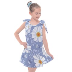 Chamomile Flowers Kids  Tie Up Tunic Dress by goljakoff