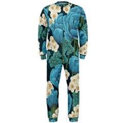 Blue Flowers Onepiece Jumpsuit (men)  by goljakoff