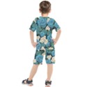Blue flowers Kids  Tee and Shorts Set View2