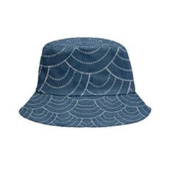 Blue Sashiko Plaid Inside Out Bucket Hat by goljakoff