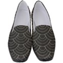 Black sashiko pattern Women s Classic Loafer Heels View1